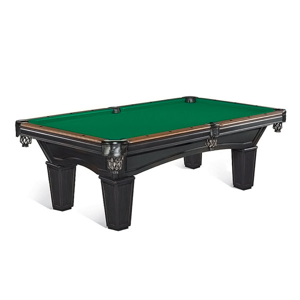 Brunswick Billiards Glenwood 7' Matte Black/Chestnut Tapered Leg Pool